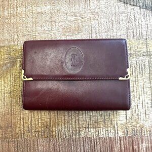 Cartier Burgundy Wallet.